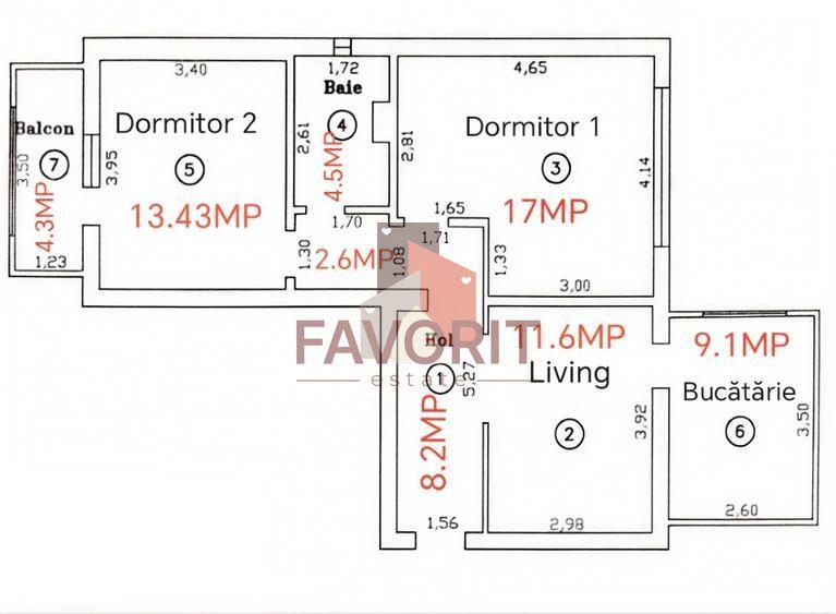 Apartament 3 camere | Zona Steaua