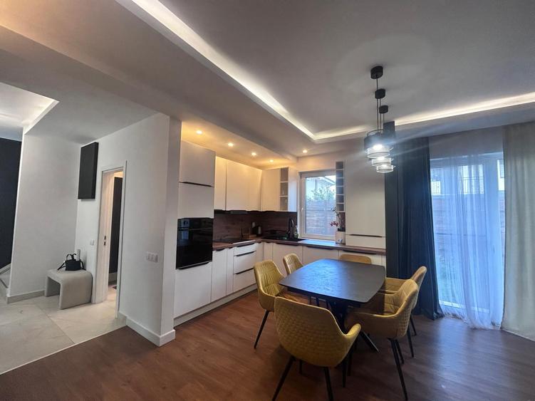 Casă duplex 4 camere, mobilată și utilată LUX, grădină – Florești | 1.100 Euro