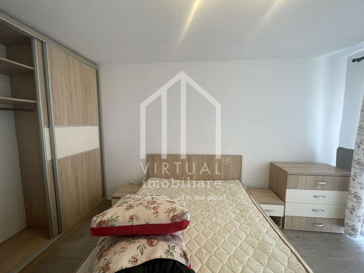 Apartament de inchiriat cu 2 camere, mobilat si utilat, balcon