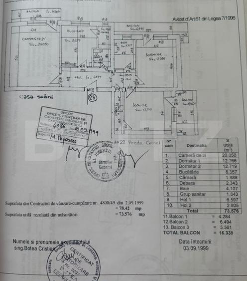 Apartament 3 camere, 73 mp, zona Carrefour- Craiovita Noua