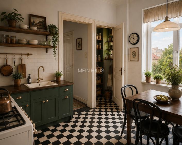 Apartament cu living, dormitor și birou, într-un imobil interbelic din Centru - 5