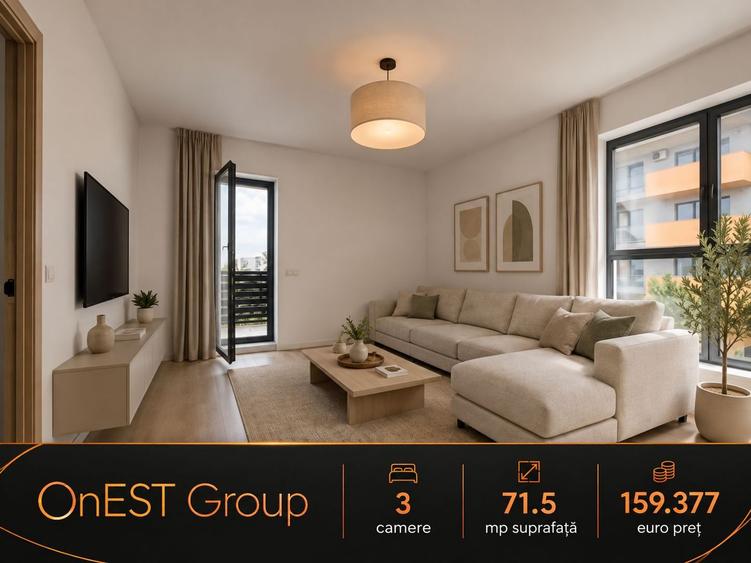 3 camere | 2 bai | Theodor Pallady | 83mp | TVA INCLUS | Metrou