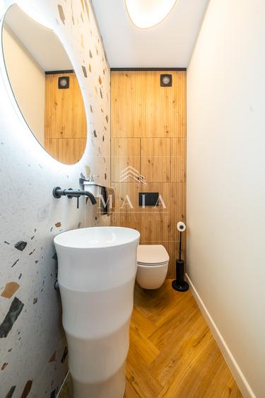 Apartament 3 camere , prima inchirie,Terasă + acces grădină | Parcare subterană