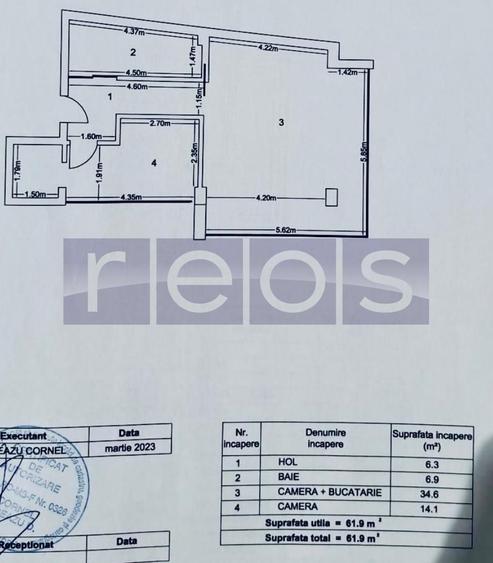 INCHIRIERE 2 CAMERE | GRADINA ICOANEI | 62MP | NEMOBILAT | BLOC NOU - 1