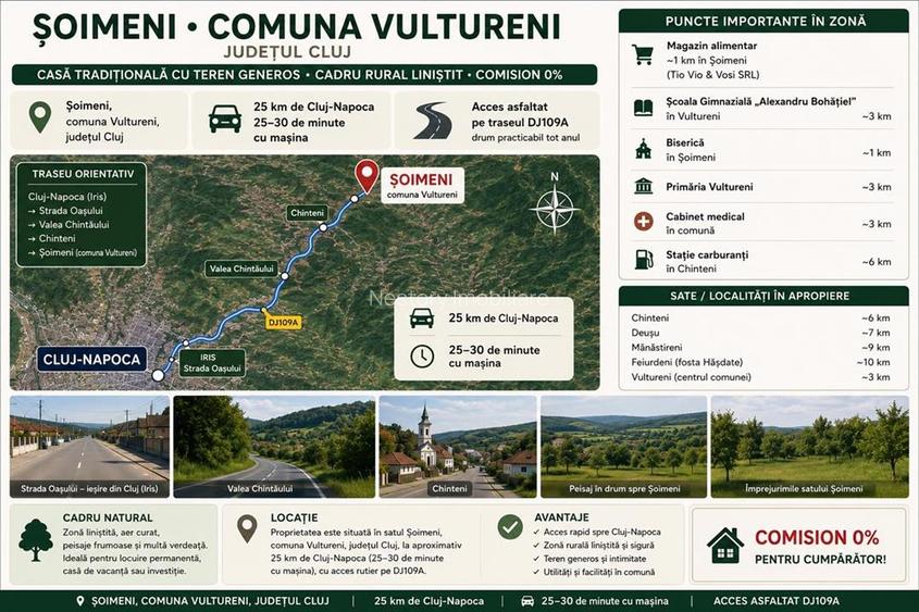 Casa cu teren intravilan 1500mp|Front 85m|25km Cluj - 8