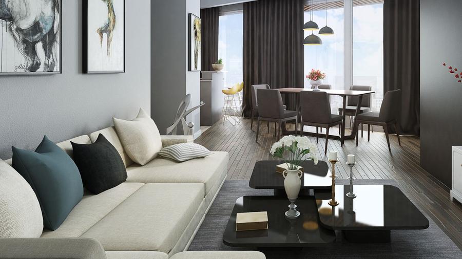 REA1020352 Apartament 2 camere 80 mp One Lake District vedere lac