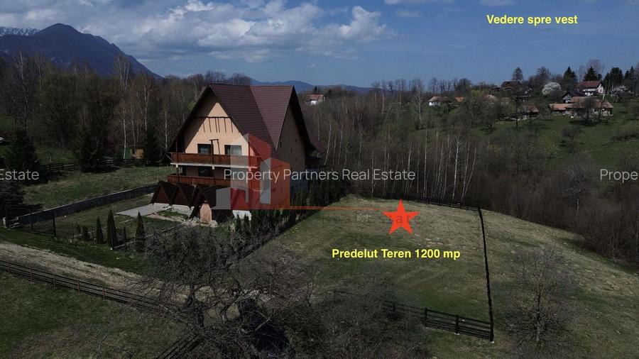 Teren Premium 1.200 mp | Bran - Predelut | Vedere spre Bucegi și Piatra Craiului - 2