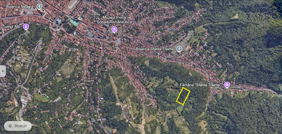 Teren Brasov – str. Podul lui Grid  zona de case