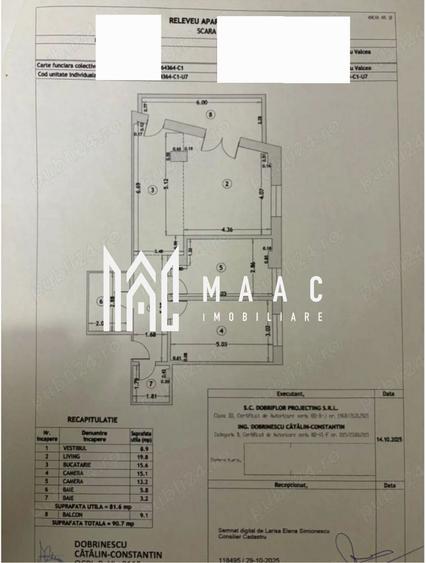Apartament 3 camere | etaj 1 | bloc nou |