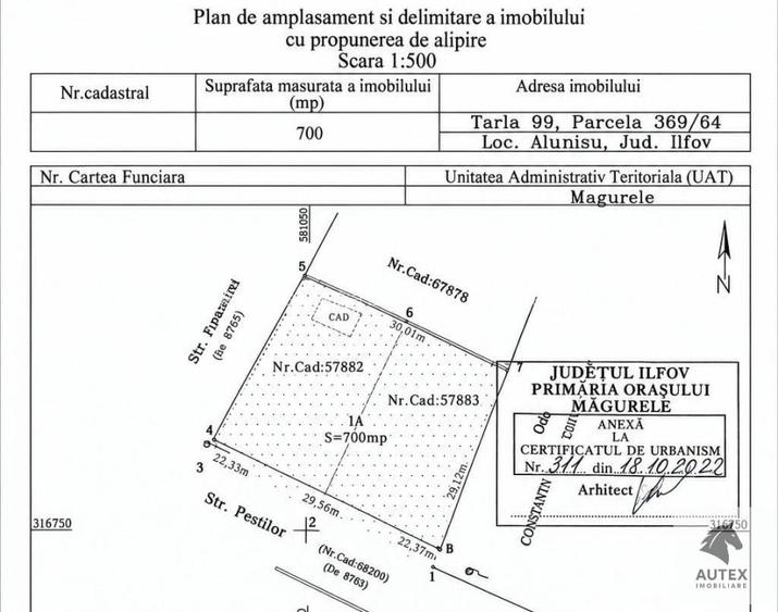 Teren casa 700 mp la Asfalt aproape de Centrul orasului Magurele - 13