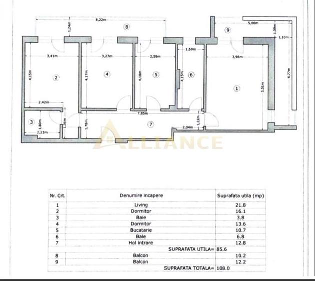 Apartament 3 camere Premium | 108 mp | loc de parcare