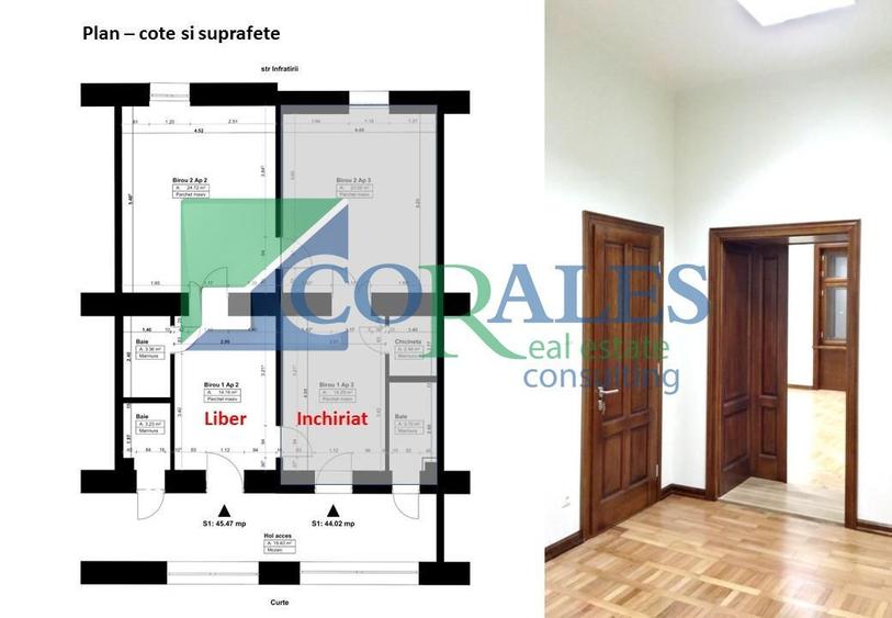 Spatiu de birou, proaspat amenajat, Take Ionescu-ISHO