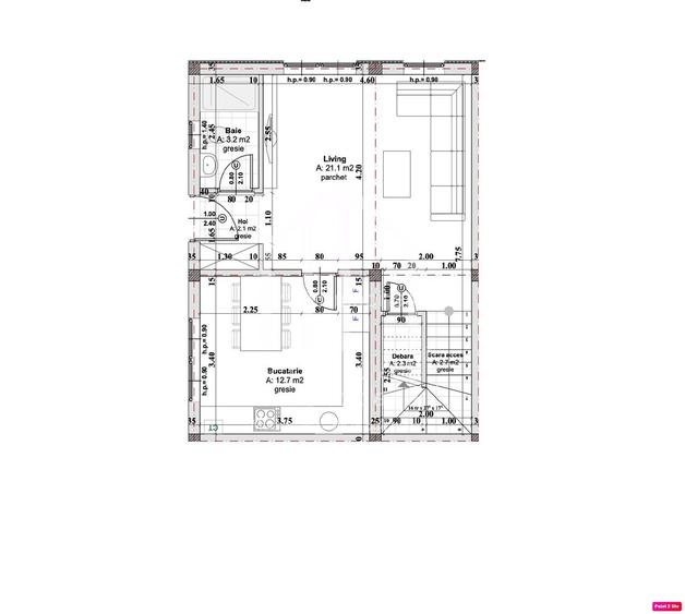 Casa de vanzare in zona Cartierul Arhitectilor: 3 camere, 88 mp utili - 2