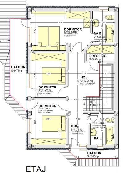 Veterani , casa construita din caramida