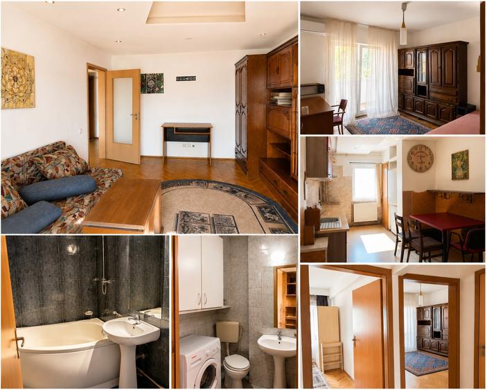 Apartament 3 camere decomandat, 65 mp, garaj, 2 băi, Plopilor