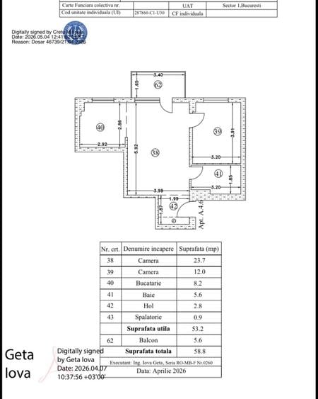 Apartament 2 camere Sisesti