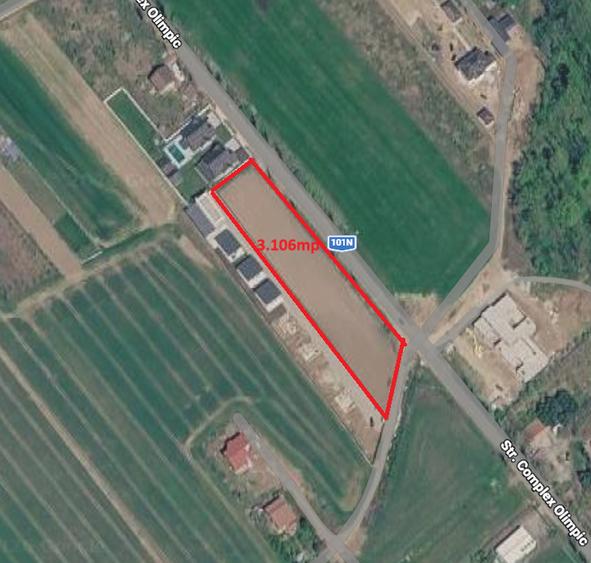 Teren intravilan 3.106 mp, Izvorani, deschidere 148 ml la str. Complex Olimpic