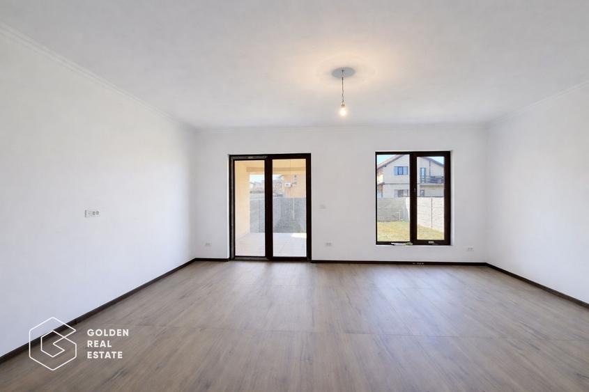 Duplex modern în Giroc, 105 mp utili, teren 250 mp, zonă liniștită de case