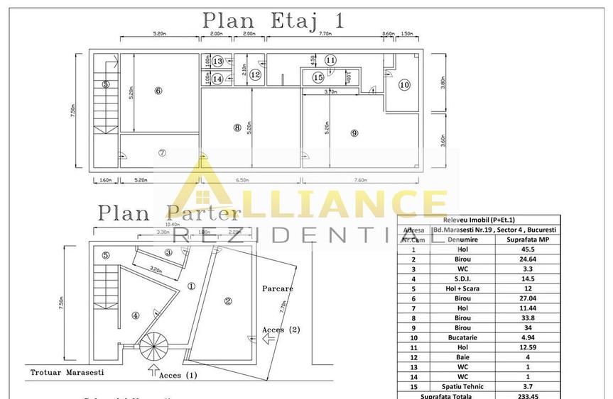 [PARCUL CAROL] Spatiu Comercial P + 1 | 233 MPU