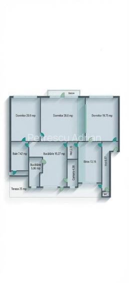 Apartament arhitectura autentica, 126 mp+terasa 25 mp+anexa 10mp - 12