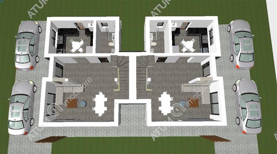 Casa intabulata de 4 camere cu 2 bai si teren de 200 mp in Selimbar