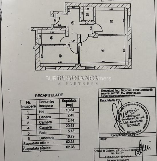 Apartament cu 2 camere - 62mpu - Parter - Loc de parcare - 1 Decembrie - 3