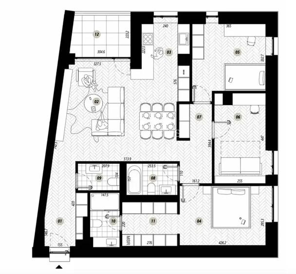 Apartament 4 camere cu grădină – zona Pipera Plaza - 6
