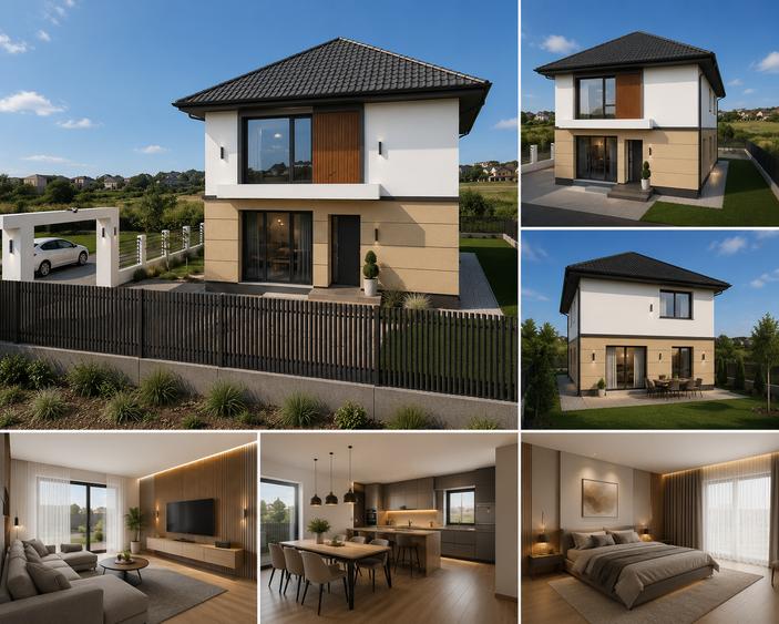 CASA INDIVIDUALA , 4 CAMERE, 2 BAI, 500 mp teren, MOLDOVA MALL