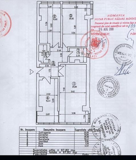 Ap. 3dec. Faleza, 98mp, nemobilat