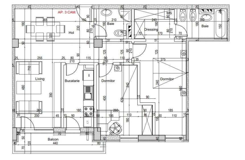 Apartament de lux 3 camere cartier Albert