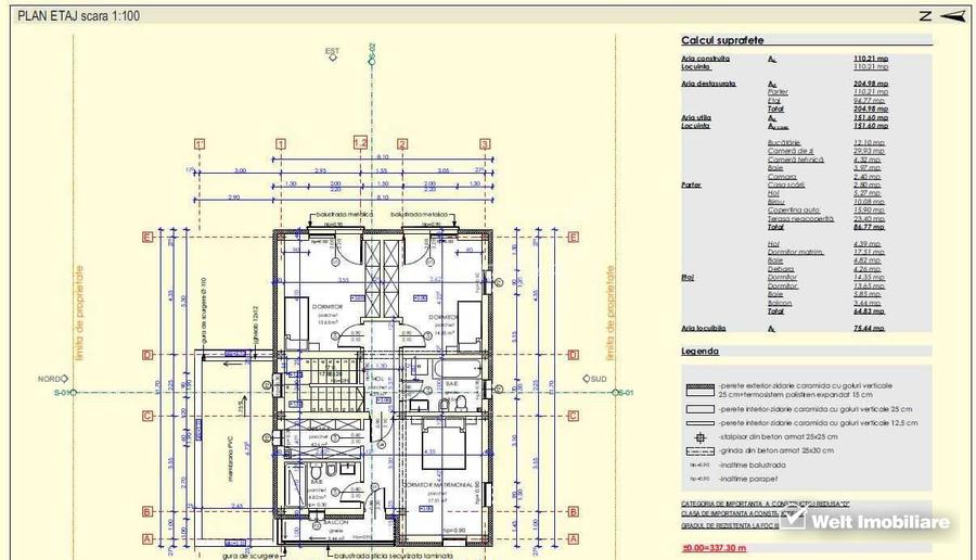 Casa individuala, 5 camere, 152 mp utili, 737 mp teren, cart. Sopor - 6