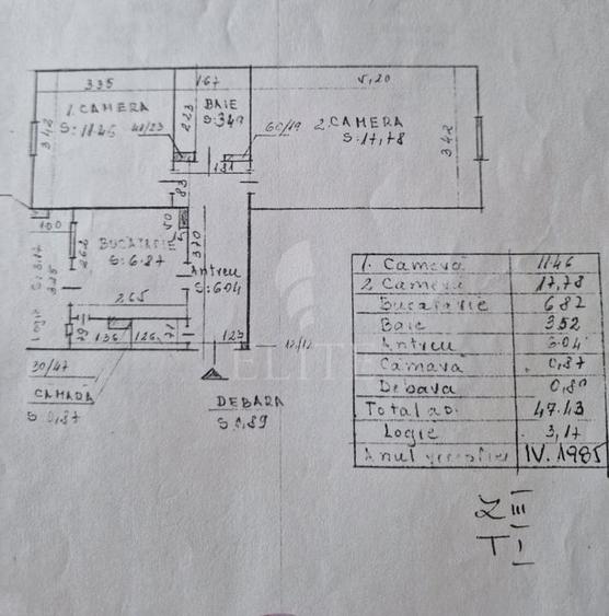 Apartament 2 camere în zona INTRE LACURI