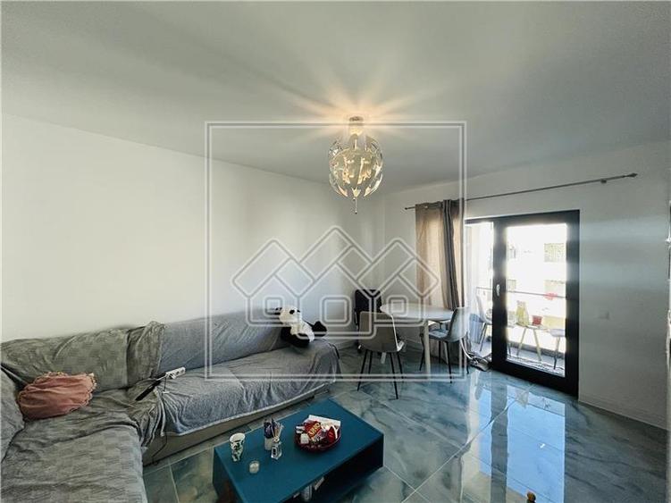 Ap 2 camere + balcon, mobilat modern - S.Stanca