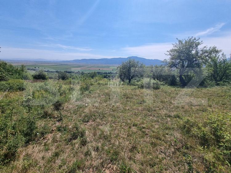 Teren in Vulcan pentru casa de vacanta - panorama catre Muntii Bucegi si Masivul - 2