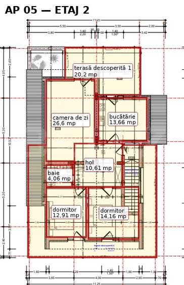 Apartament cu 3 camere, bucătărie închisă și terasă mare – Bistrita