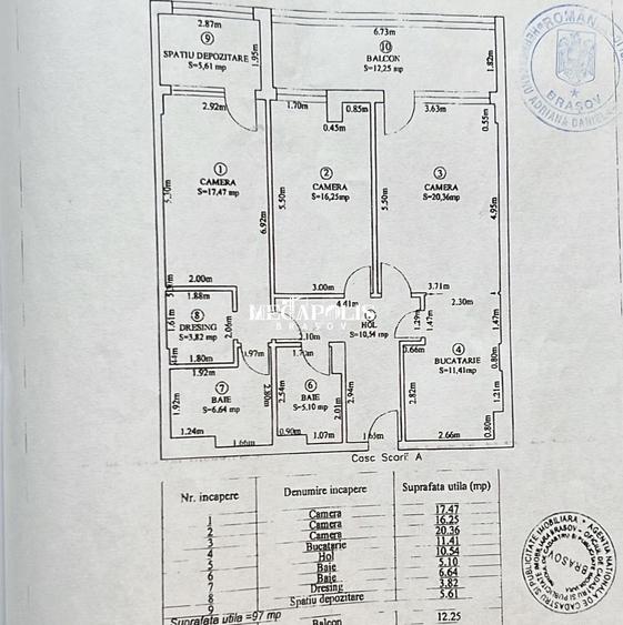 Apartament 3 Camere | 97mp | 1900 €/mp | Tractorul | Isaran Residence