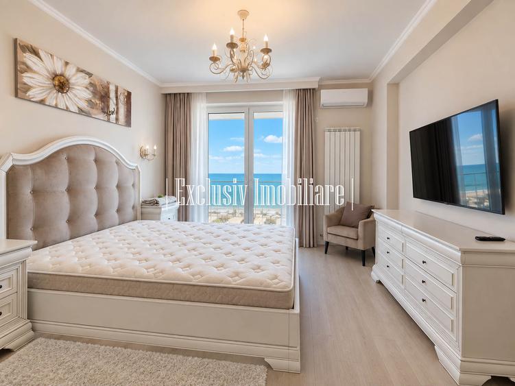 Vedere Frontala si Totala la Mare - Apartament Fix pe Malul Marii cu 2 Terase