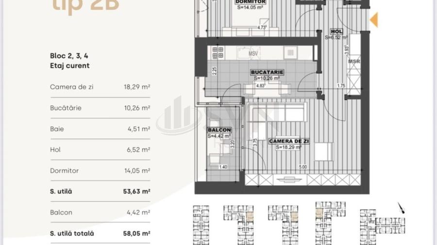 REA1029720 Apartament 2 camere I Bucurestii Noi