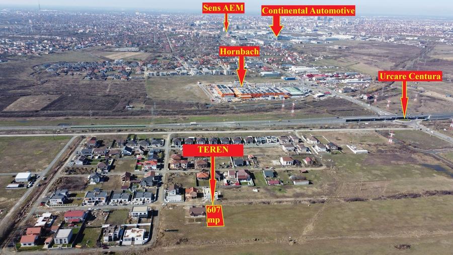 607mp | Teren Mosnita, spate Kaufland | Toate utilitatile