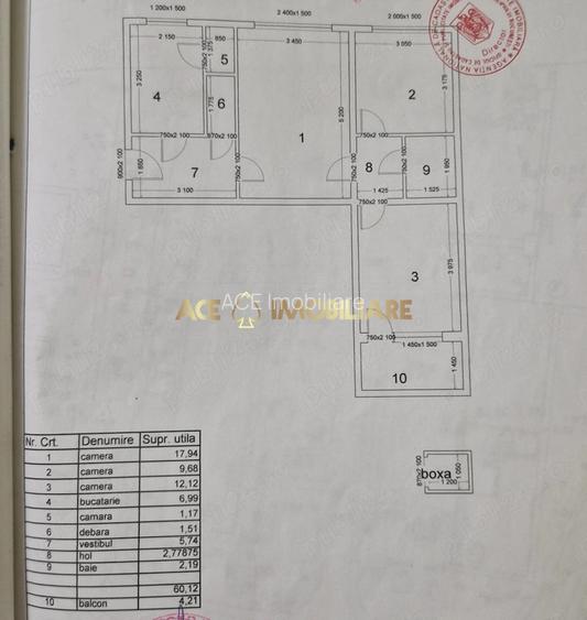 3 Camere de vanzare | Titan | Metrou | Boxa  | Zona verde | P+4 - 6