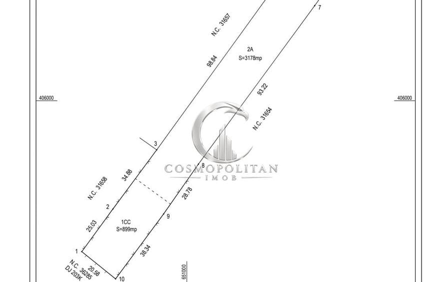 Teren intravilan zona Vadu Pasii BZ 4.000mp d=20m drum asfaltat utilitati Pret: