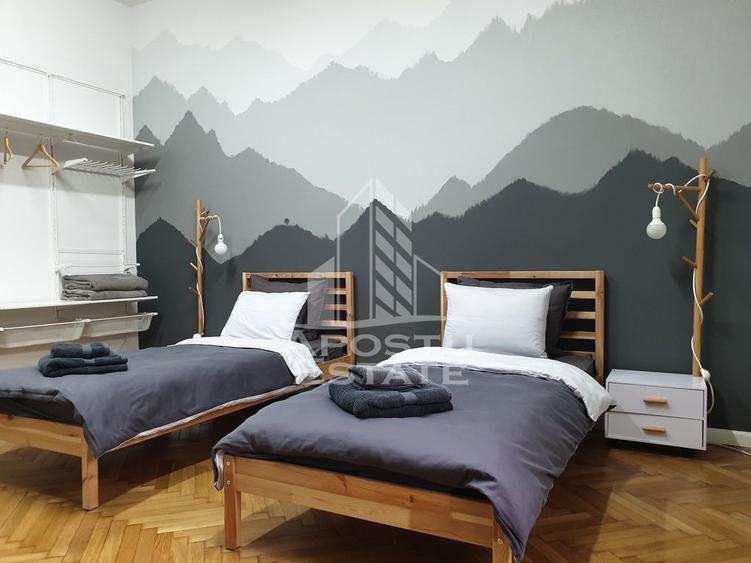 4 camere ultracentral, 132 mp + 2 terase complet renovat in Timisoara