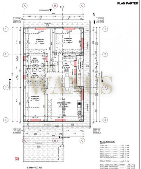 Casa pe un nivel - SU 100mp I ST 500mp I 4 camere - Popesti