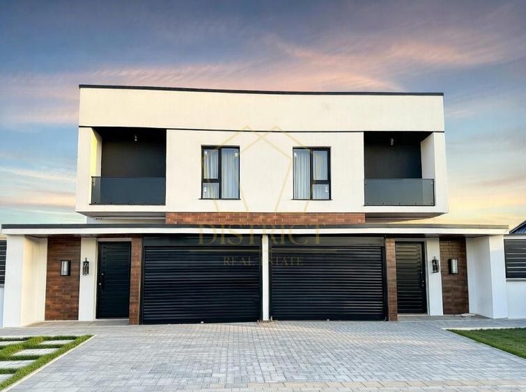 Duplex modern cu 5 camere si carport  I Mosnita Noua I