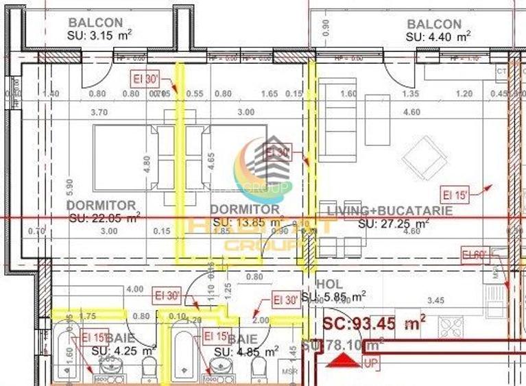 Pallady 3 camere 86 mp PREMIUM ACTE GATA DE MUTARE - 2