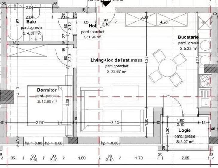 Apartament 2 camere, cart.Dambul Rotund, zona MegaImage - 9
