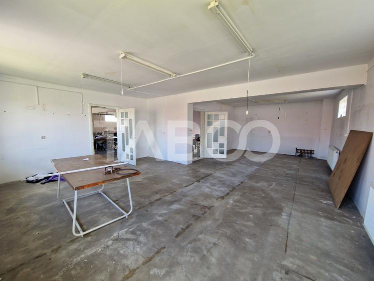 Spatiu comercial 100 mpu CURENT TRIFAZIC locuri parcare Lazaret Sibiu