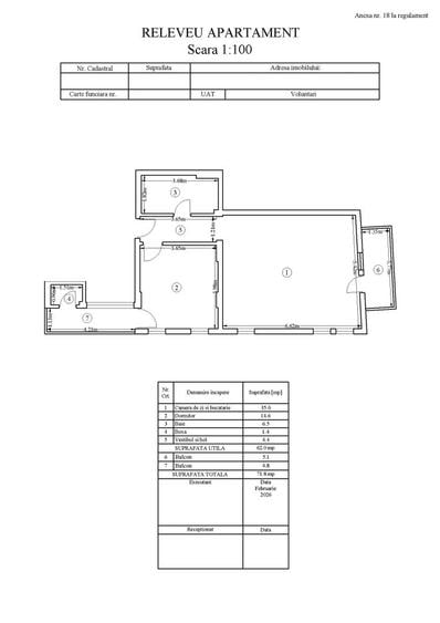 2 camere + balcon | Incalzire în pardoseala | Pipera, zona liniștita