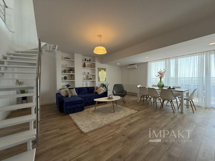 Penthouse pe doua niveluri cu 5 camere in cartierul Buna Ziua!