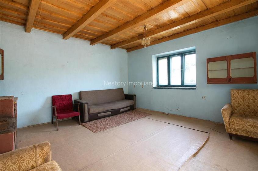 Casa cu teren intravilan 1500mp|Front 85m|25km Cluj - 10